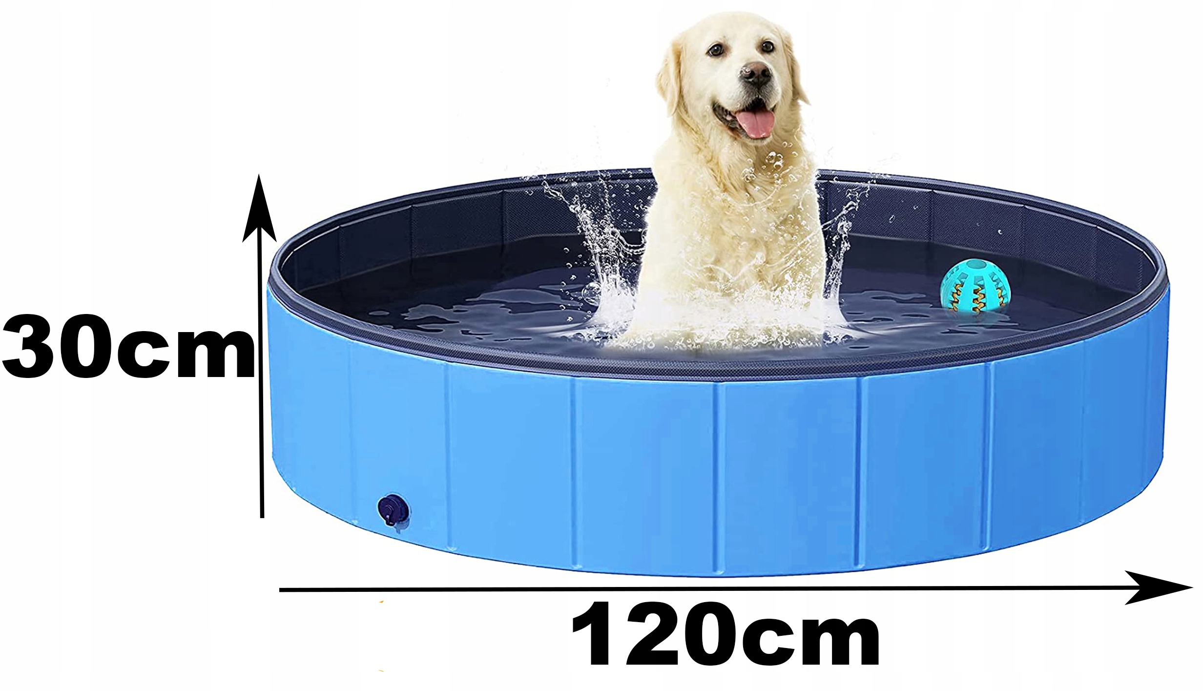 BASEN DLA PSA PSÓW KĄPIELI MOCNY DUŻY OGRODOWY XXL Kolor wielokolorowy