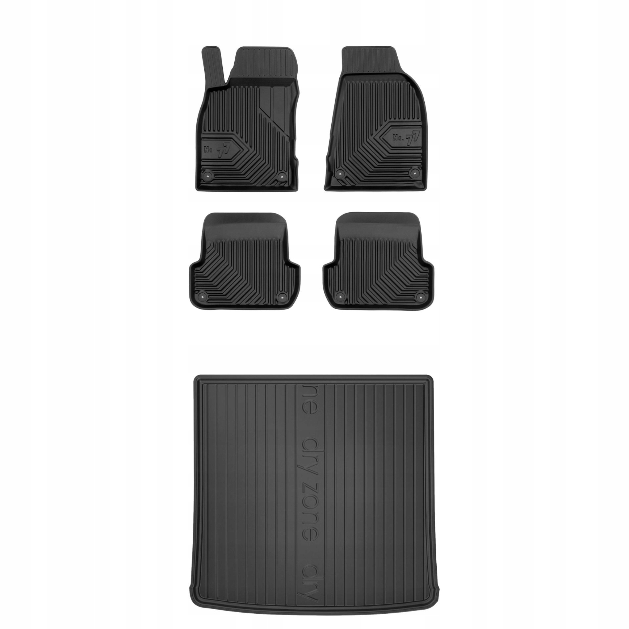 Sada gumových kobercov a rohoží pre Seat Exeo 2008-13