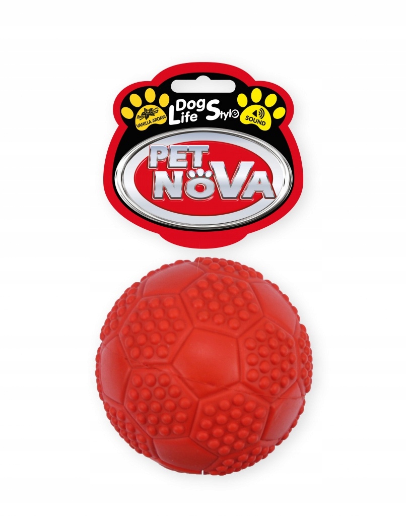 

Pet Nova piłka futbolowa 7cm czerwona