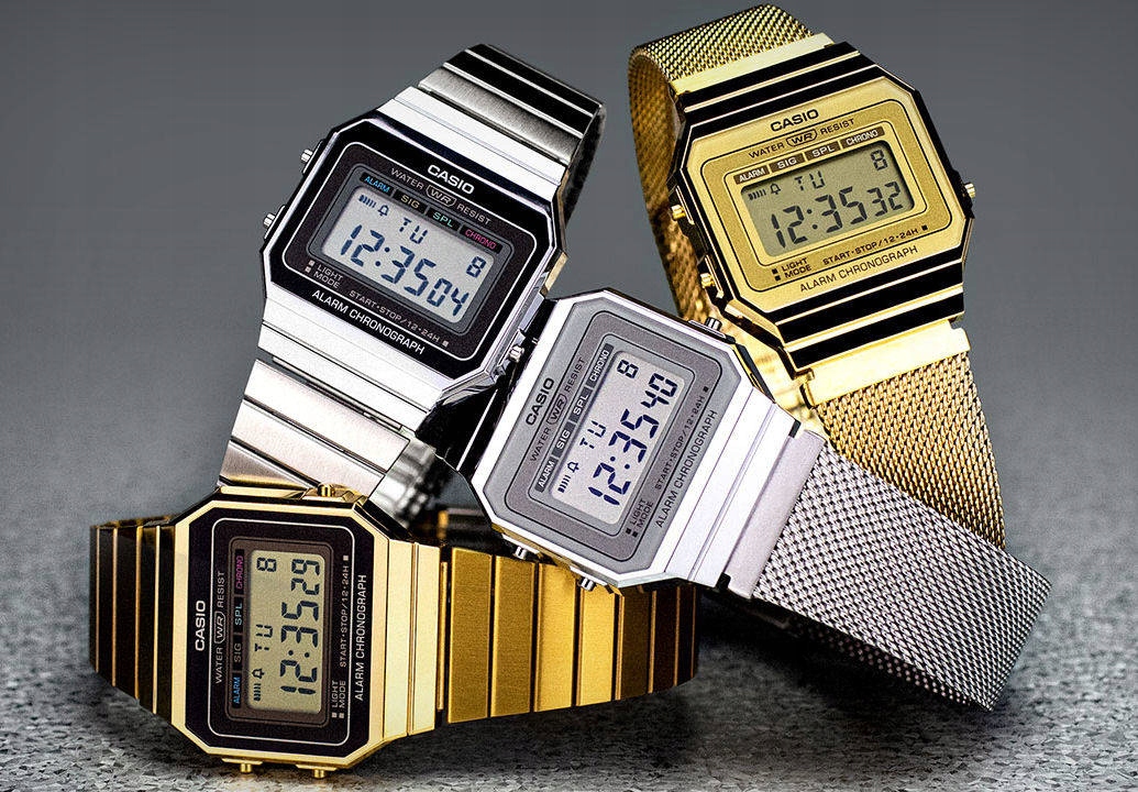 ZEGAREK CASIO RETRO A700WE-1AEF VINTAGE SLIM Styl klasyczny