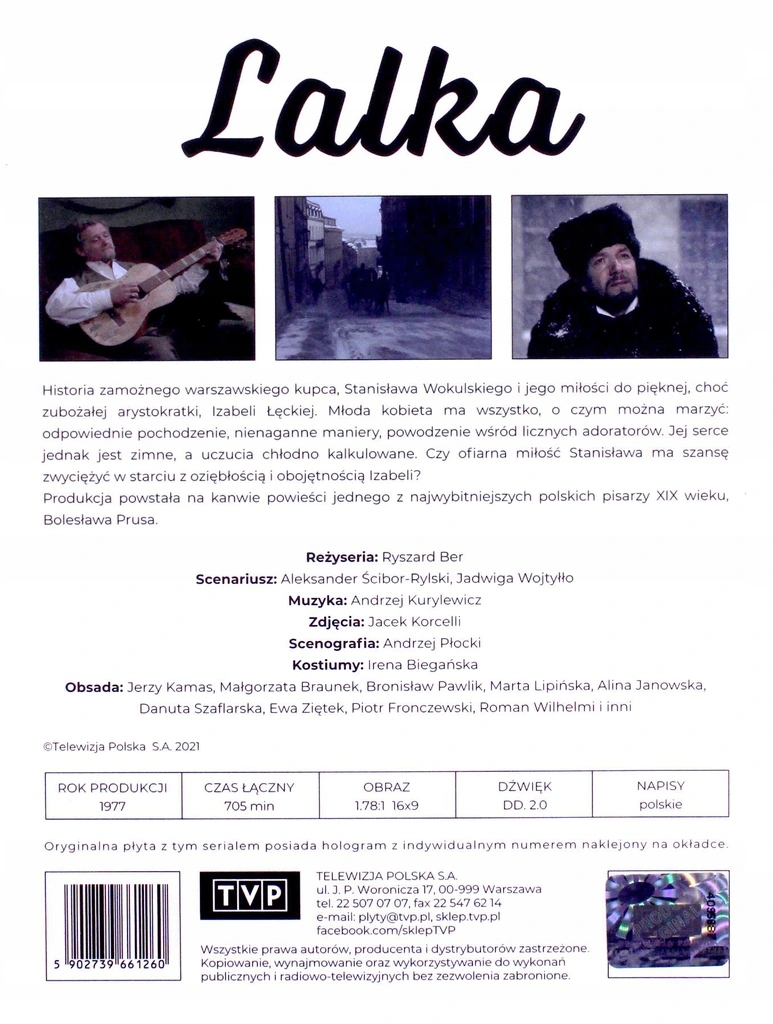 Lalka Rekonstrukcja Cyfrowa 5DVD FOLIA Gatunek seriale