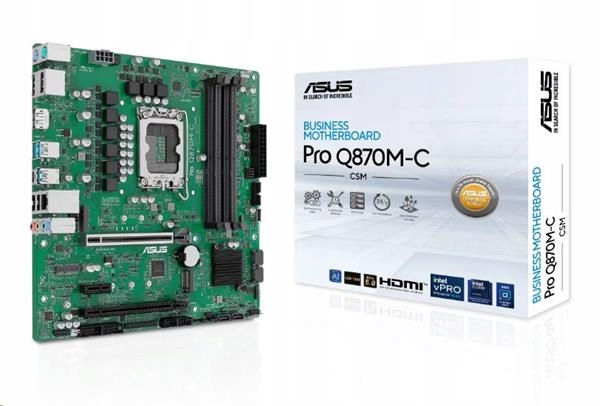 Asus Pro Q870M-C-CSM soc 1851 Q870 DDR5 mATX Hdmi 2xDP vPro Amt…