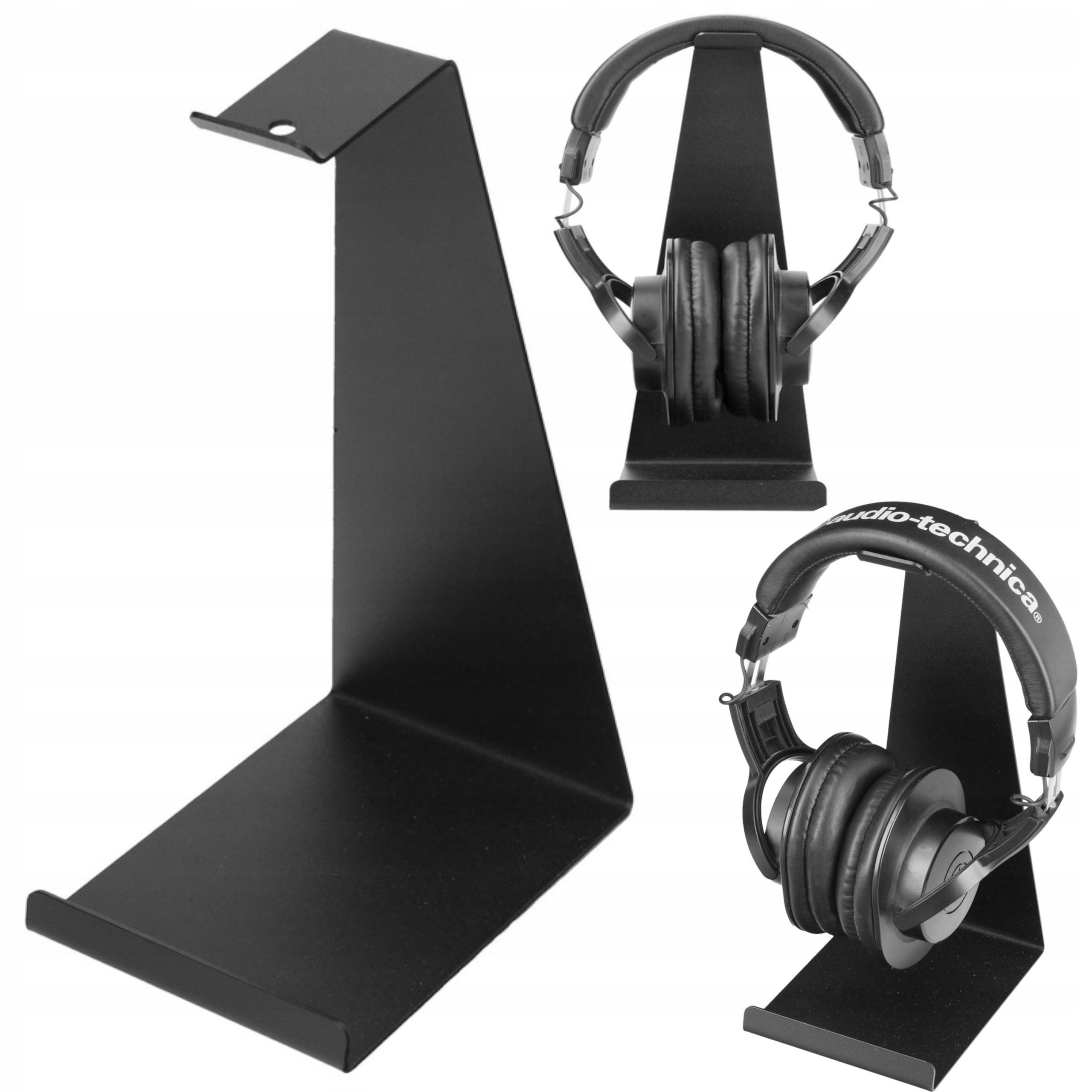 STOJAK NA SŁUCHAWKI uchwyt wieszak na słuchawki nauszne bezprzewodowe