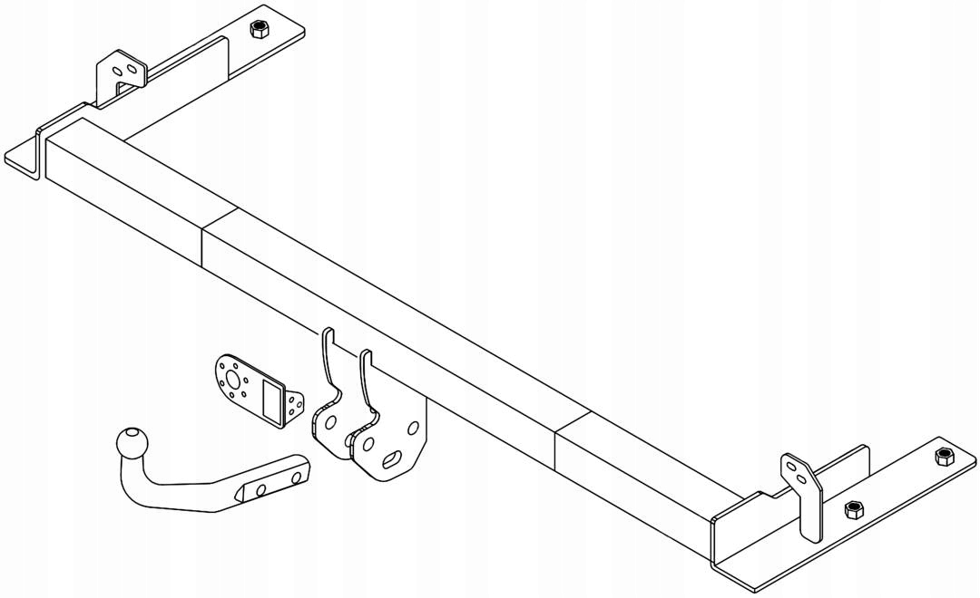 HAK HOLOWNICZY do Opel Corsa C Corsa III HATCHBACK /X01/ +WIĄZKA 7PIN Stan opakowania zastępcze