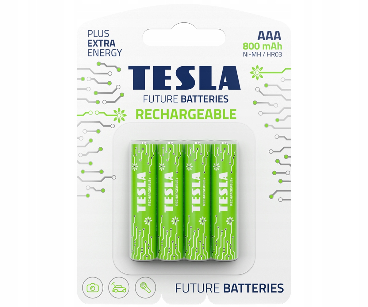 Akumulator niklowo-metalowo-wodorkowy (NiMH) Tesla Aaa (R3) 800 mAh 4 szt.