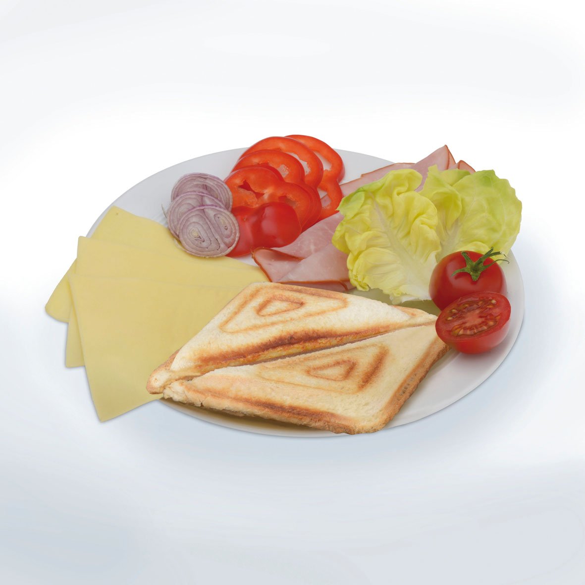 CLOER Sandwichmaker XXL 1800W Na 4 Kanapki Srebrny Z Optycznym Wskaźnikiem — miniatura 6