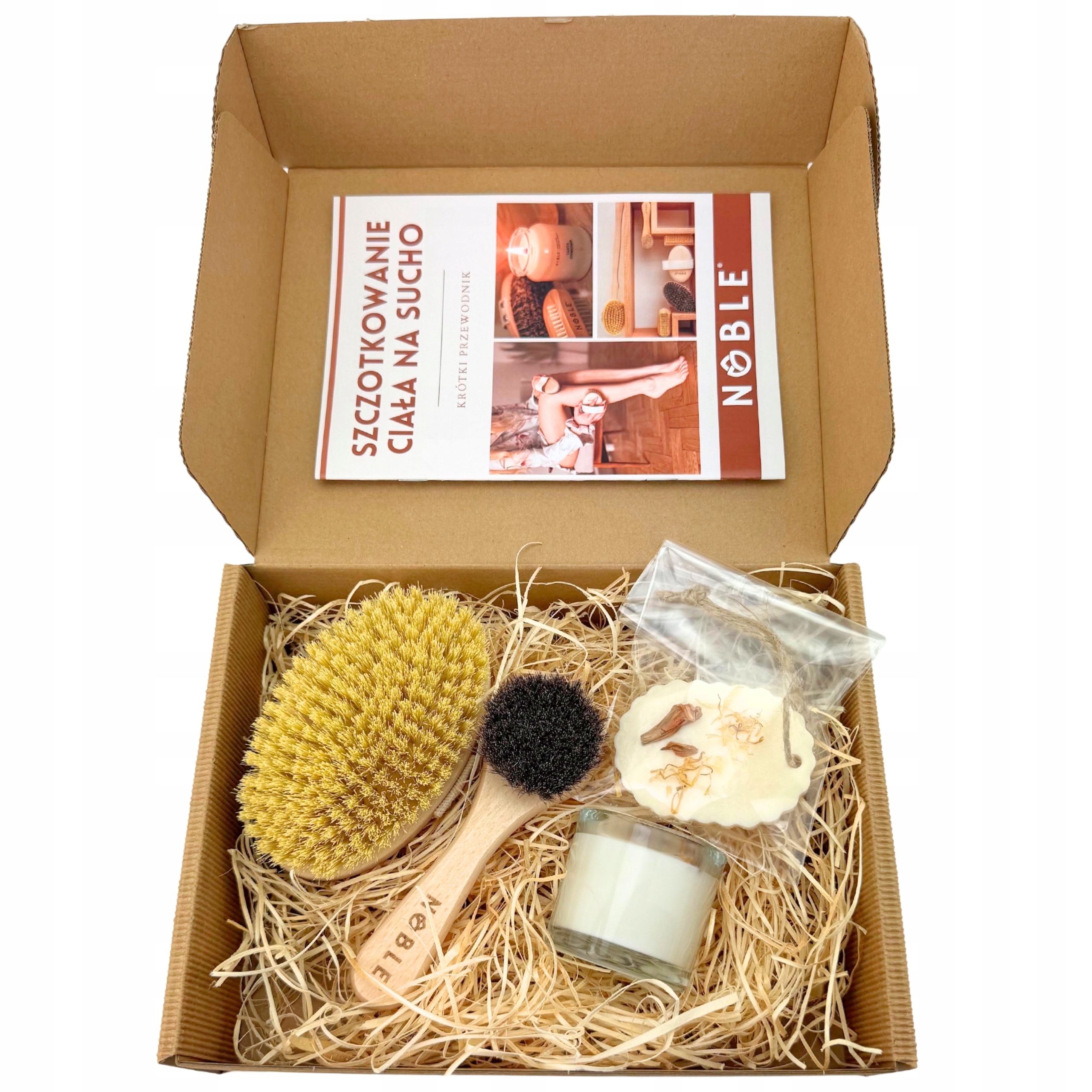 Kartáč na ostrou masáž těla, peeling obličeje, svíčka vosk vosk Noble