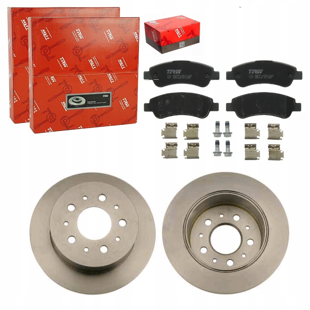 DF4770 - TRW ДИСКИ + КОЛОДКИ ЗАДНІ PEUGEOT BOXER 2.2 / 3.0 2006-
