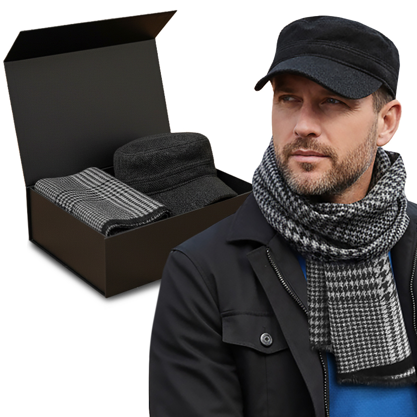 Pánský komplet Patrolová Šála Sada na Dárek v krabičce Pako Jeans