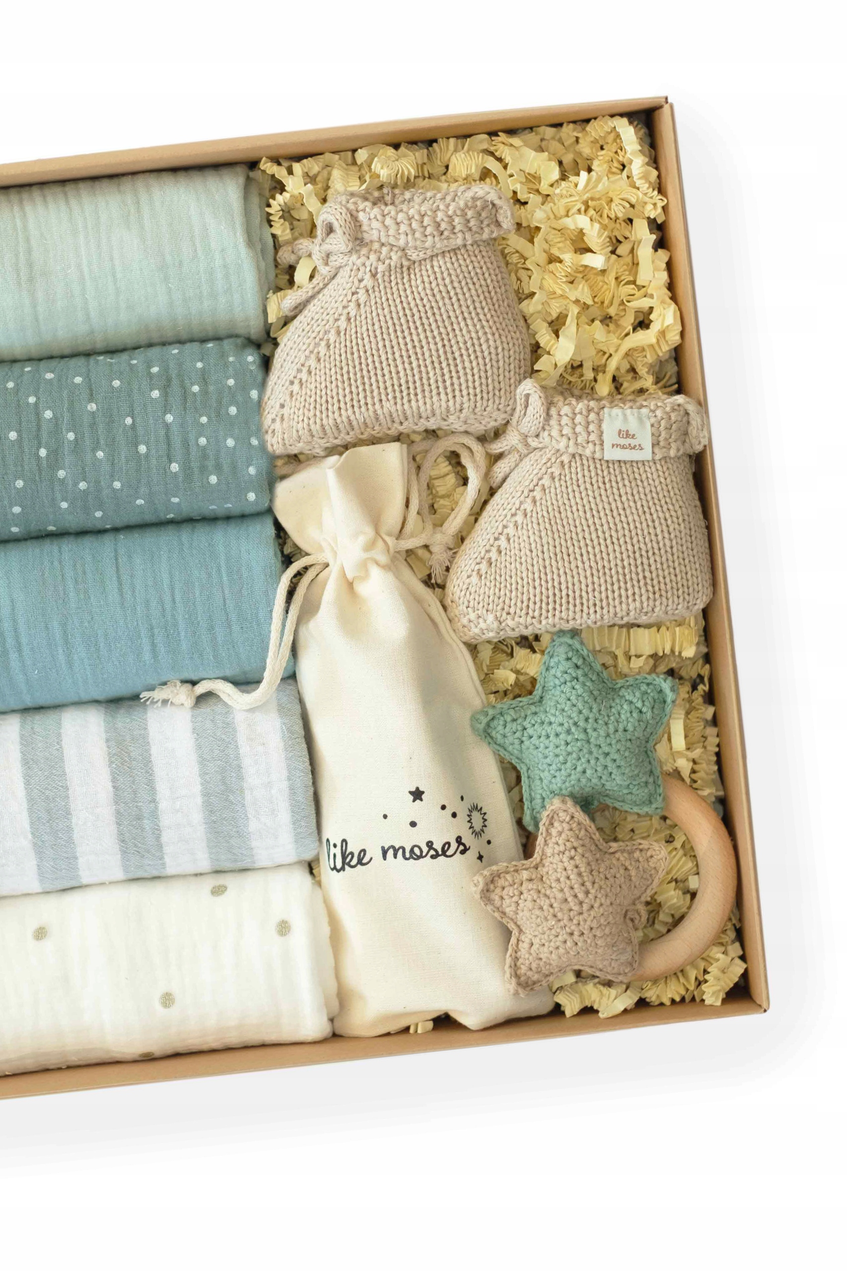 ZESTAW PREZENTOWY DLA NOWORODKA PIELUSZKI WYPRAWKA BABY SHOWER BOX CHRZEST Marka inna marka