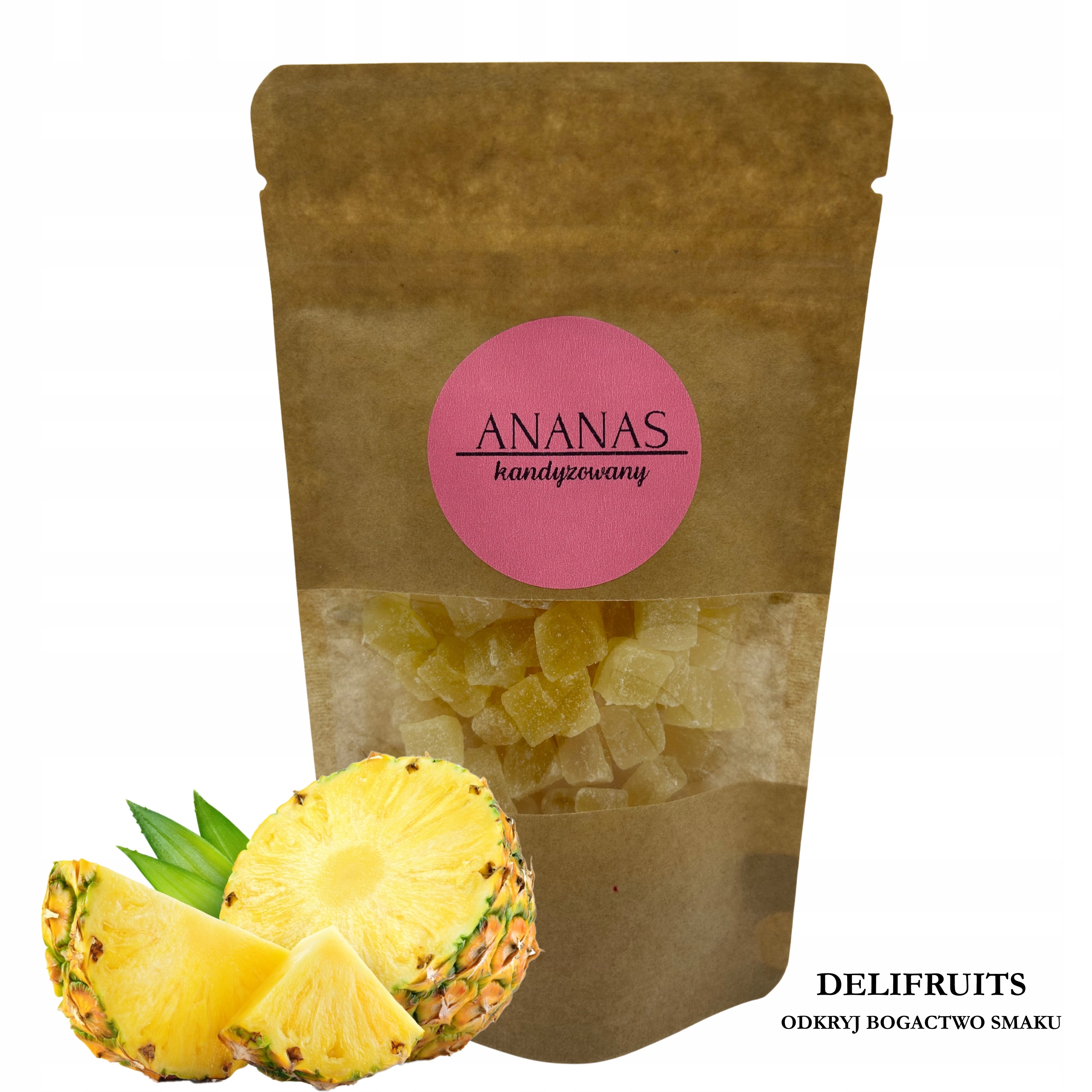 Levně Kandovaný Ananas Sušená Kostka 2,5 Kg (2500 G) Delifruits Sladké Ovoce