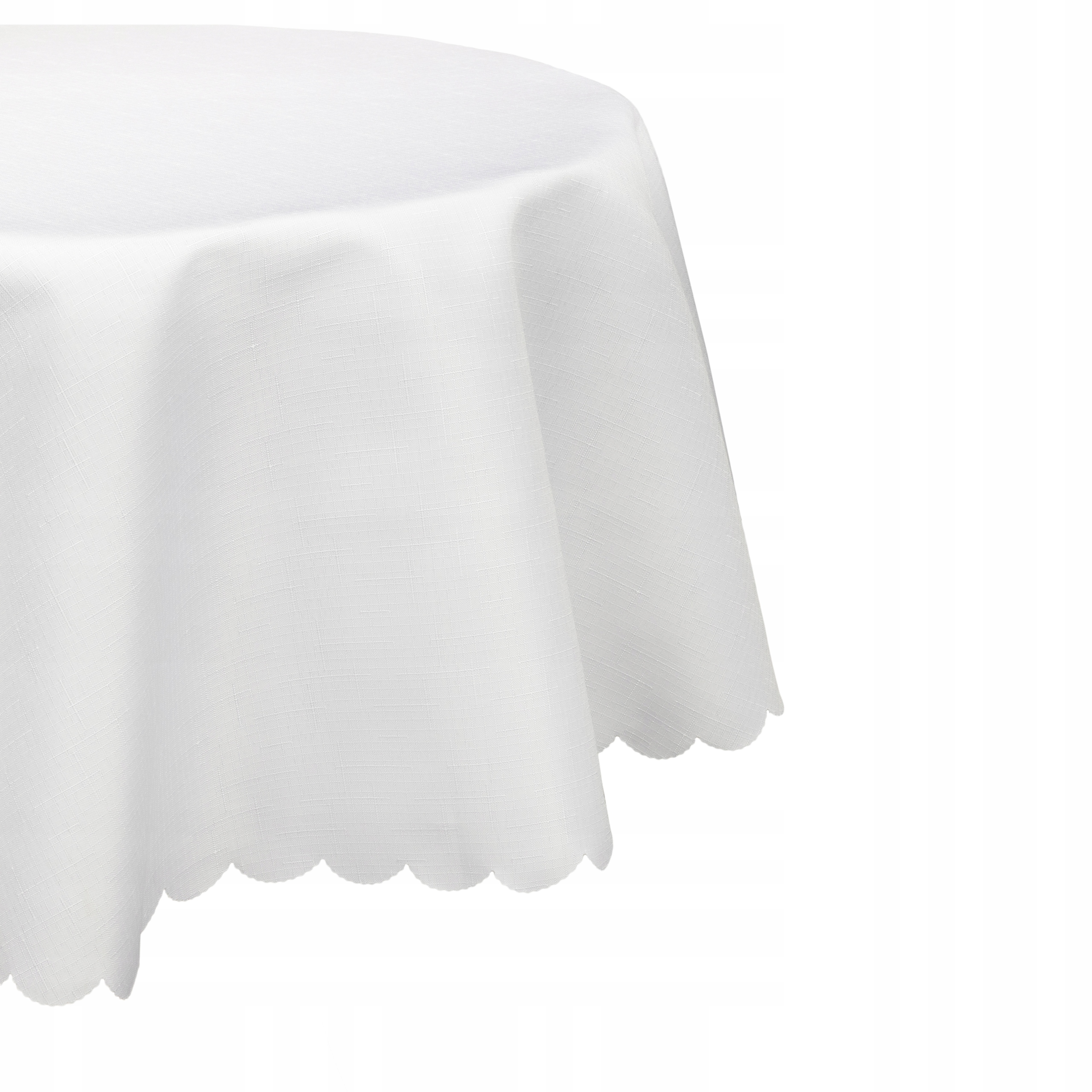 

Okrągły biały obrus Plamoodporny śr. 120 cm koło