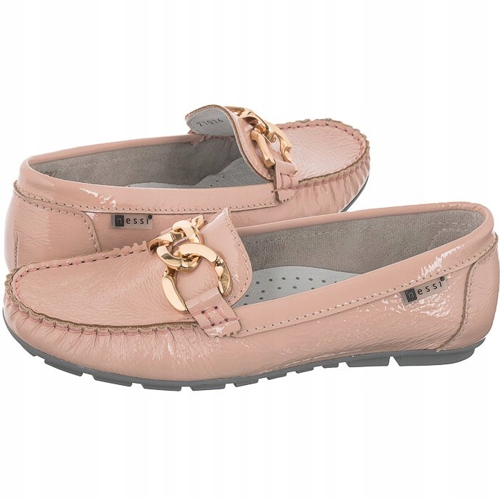 Dámské kožené boty Mokasíny Nessi Růžové 21036 711 Pink
