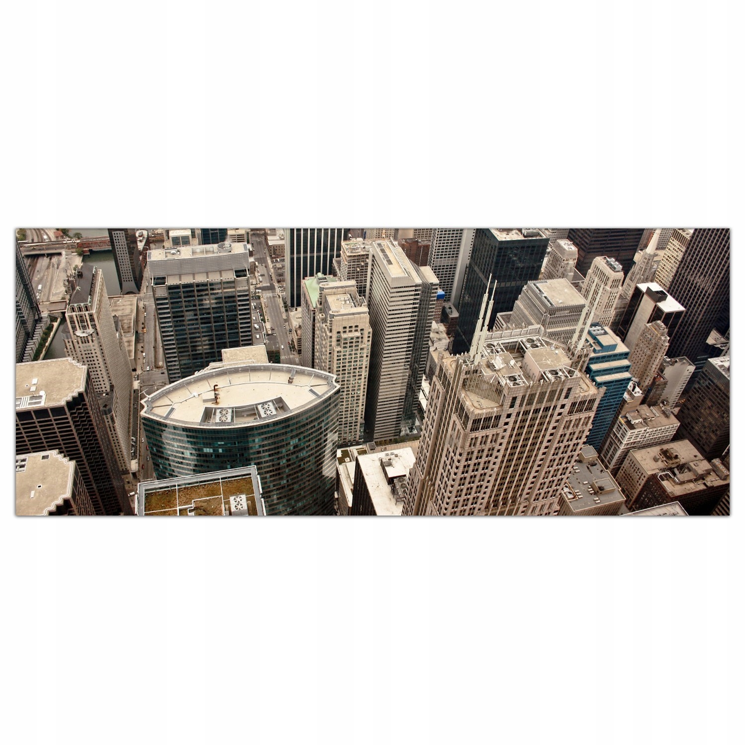 Chicago Město Usa 125x50 Skleněné panely kuchyně
