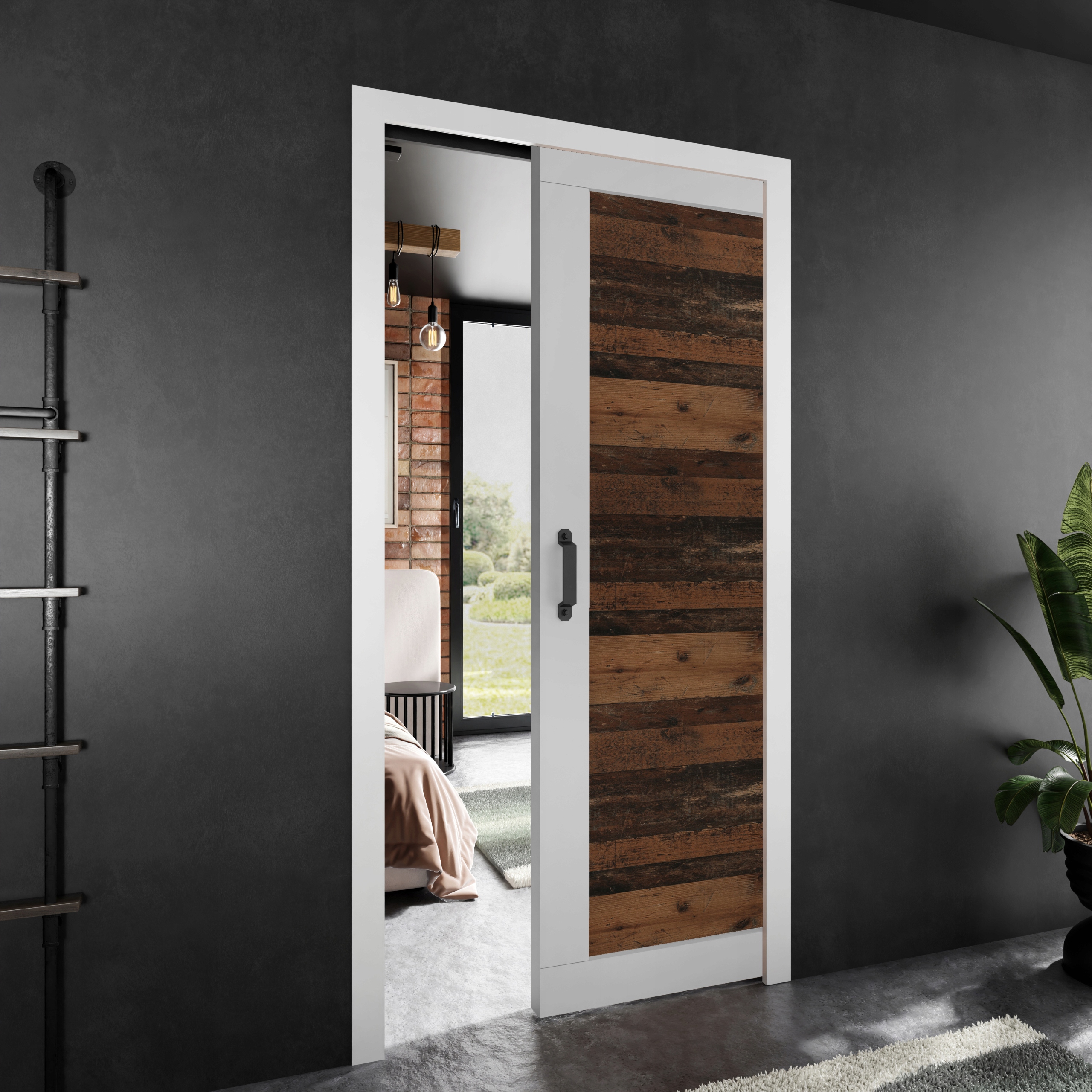 Posuvné dveře Stark Paladio 1 bílá starý styl 90 kazeta dveří