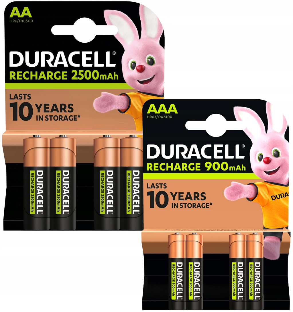 Duracell Set 4x Baterie Aa 2500 mAh 4x Baterie Aaa 900 mAh