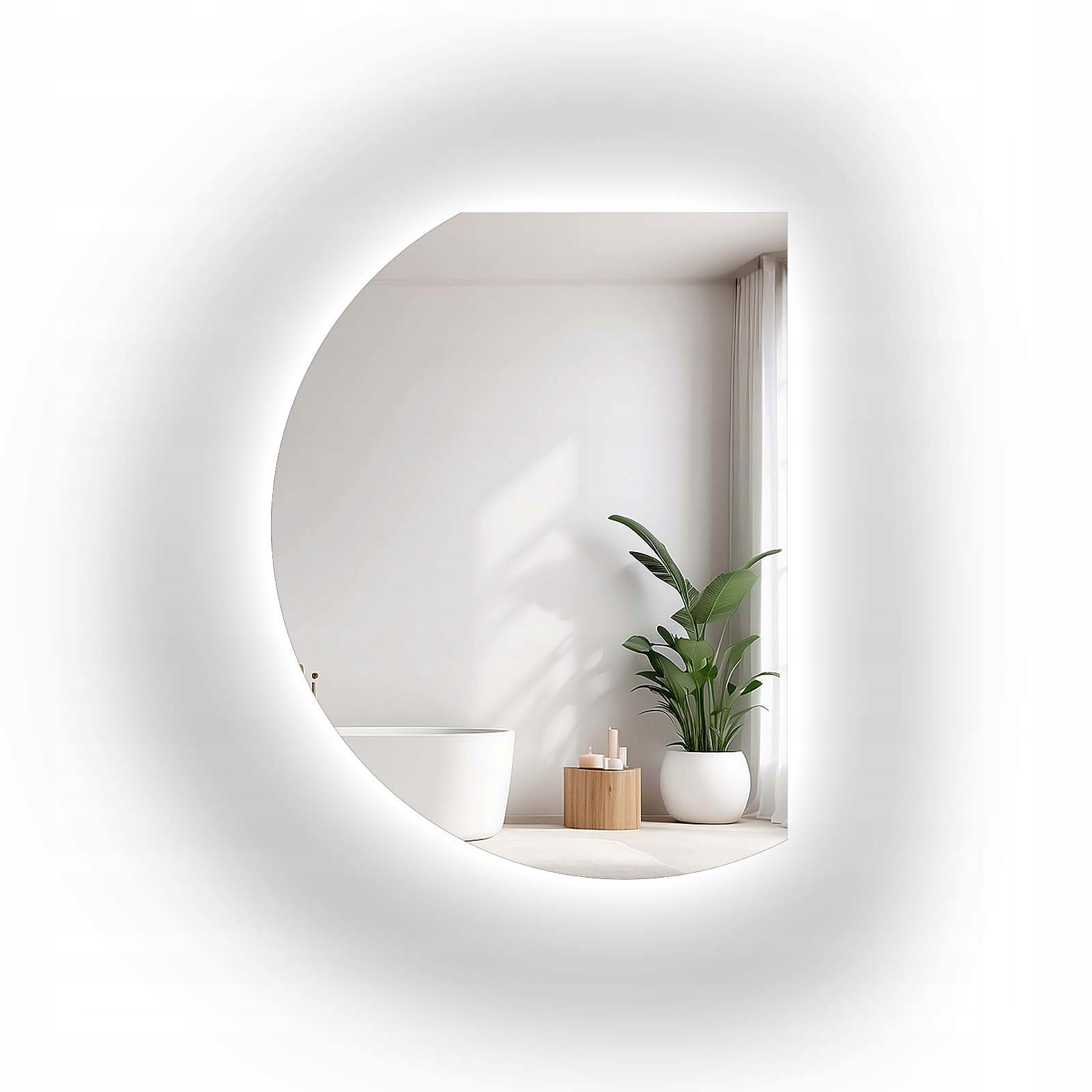 Zrcadlo nepravidelného tvaru Dolly s Led podsvícením 68x90