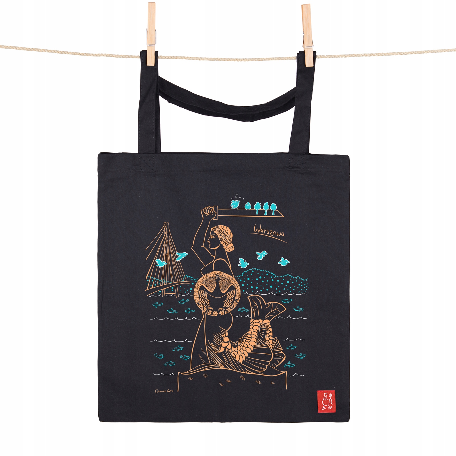 Torba bawełniana Warszawa Syrenka
