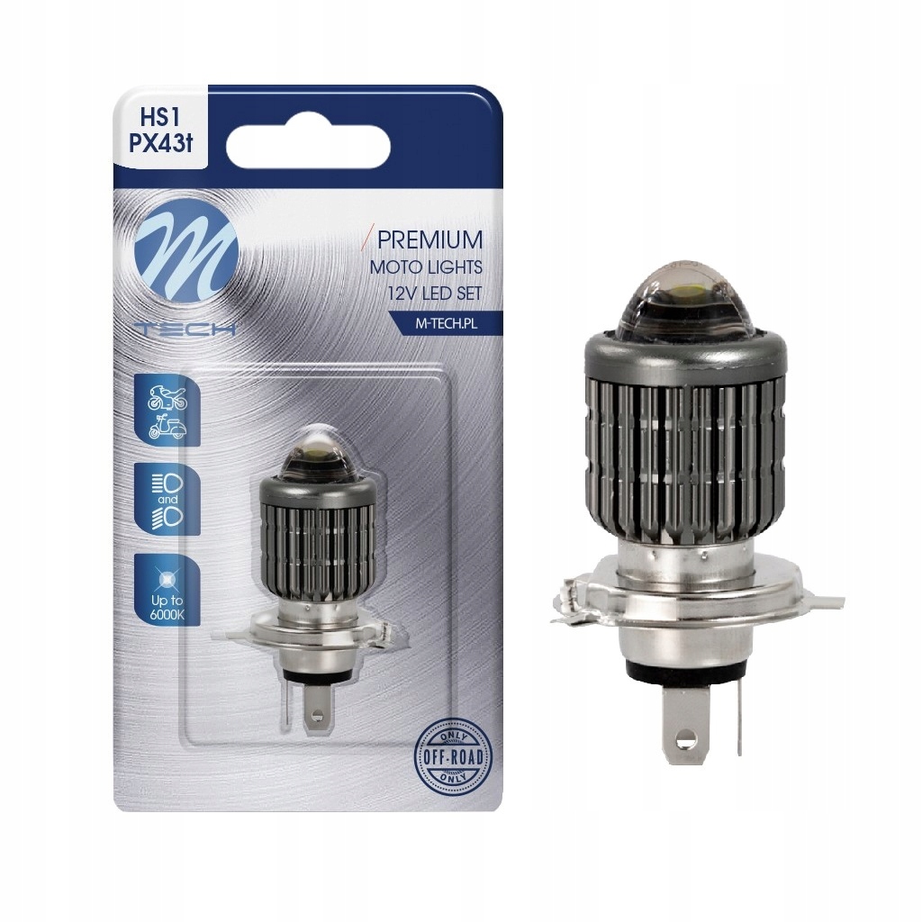 

Żarówka HS1 Led Biała Motor Skuter Motocykl