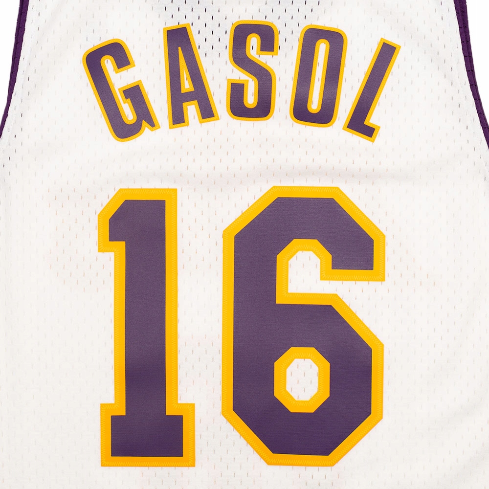 Koszulka Mitchell & Ness LOS LAKERS 2008 PAU GASOL WHITE - L Rozmiar L