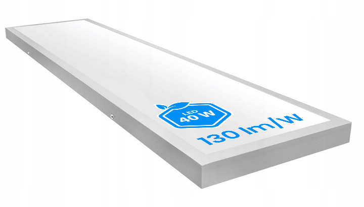 Panel Led Plafon Syntron 40W 120x30cm 4000K Natynkowy Biały 130LM/W