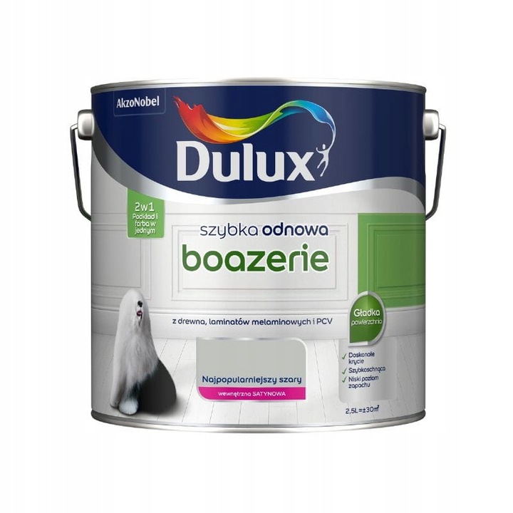 Dulux Rychlá Obnova Obložení 2,5L Nejoblíbenější Šedá Barva Podklad