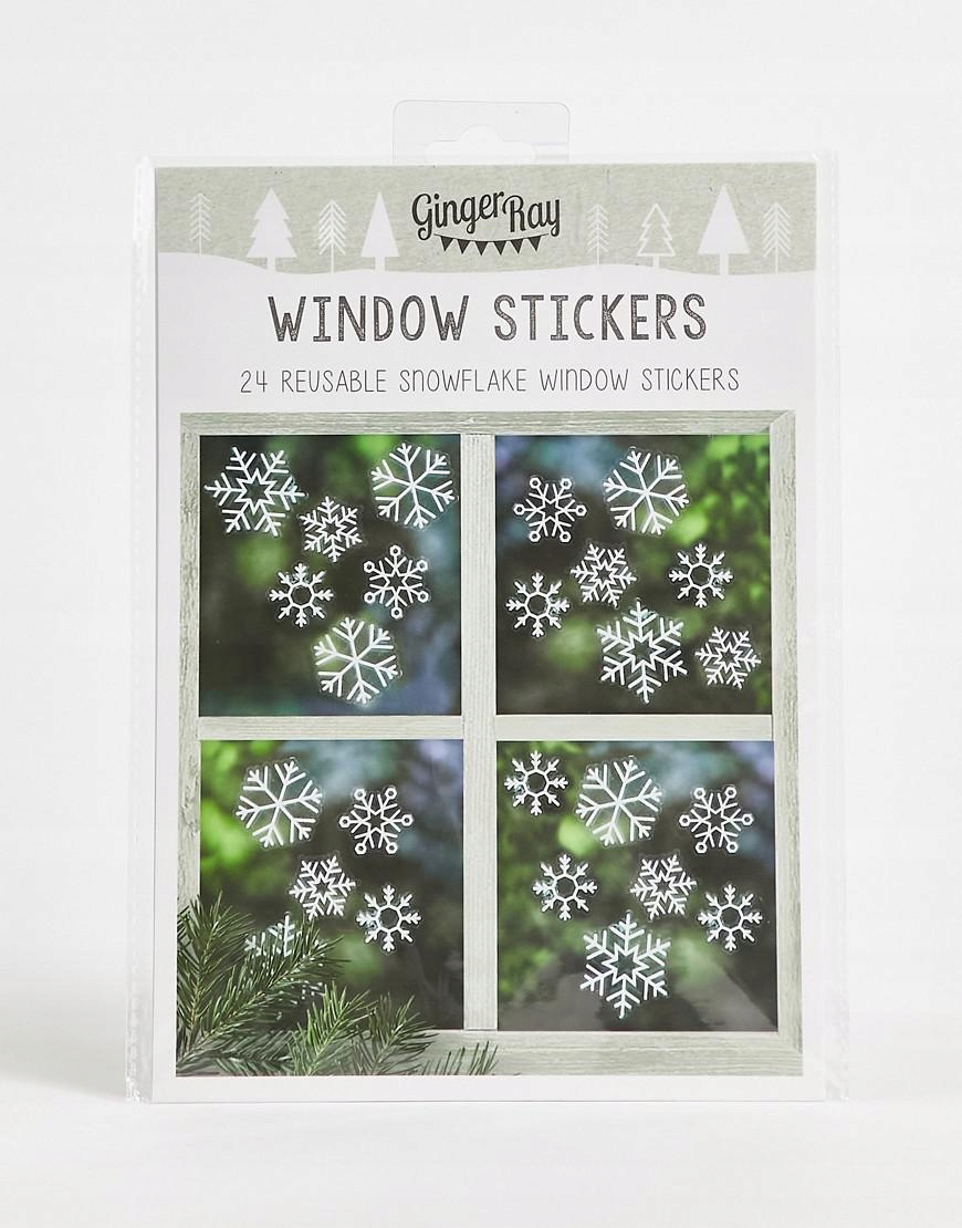 - Ginger Ray clm NAKLEJKI ŚNIEŻYNKI NA SZYBĘ