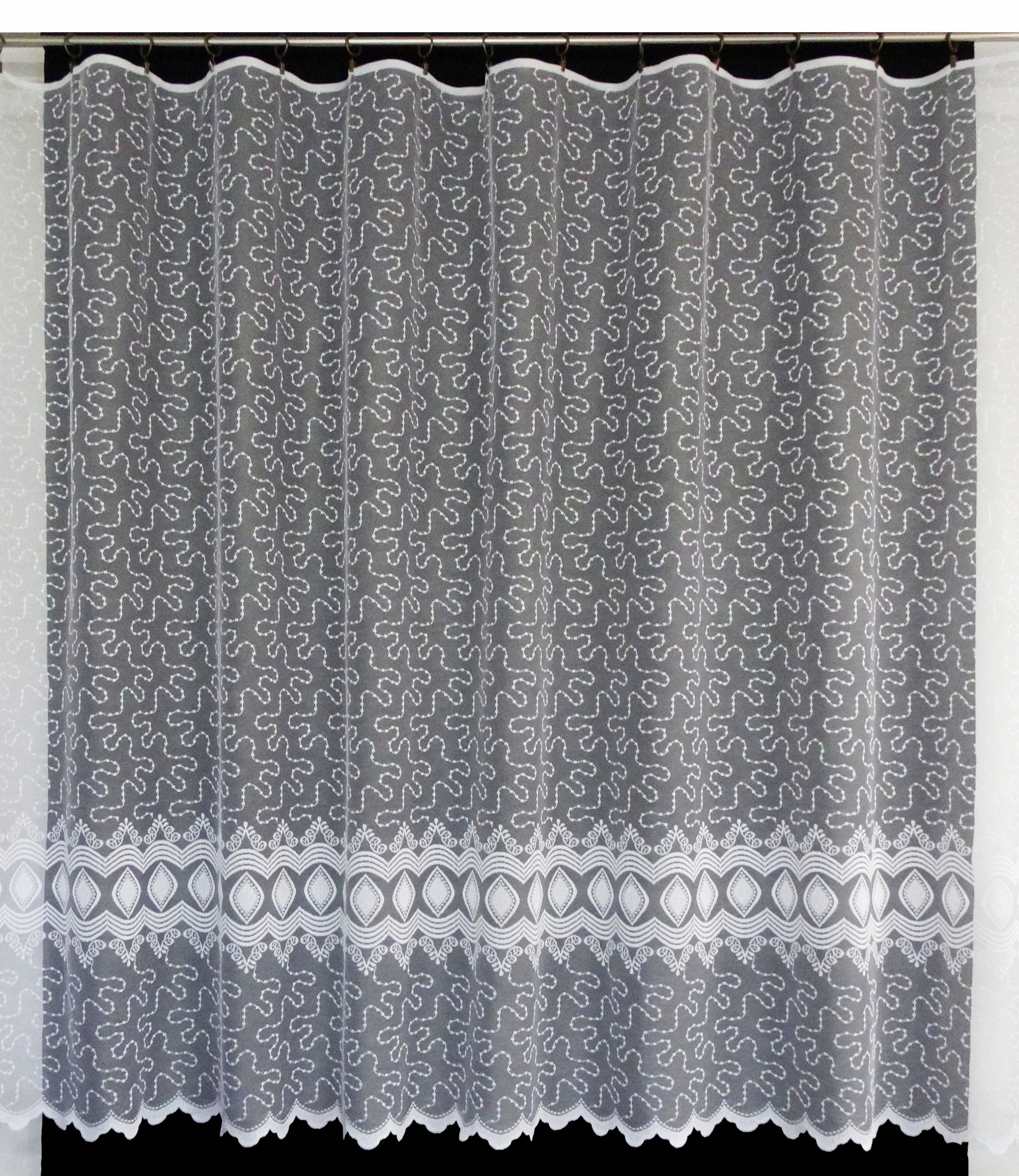 Mg Záclona 619/96 Bílá 500X180 připravená s páskou M