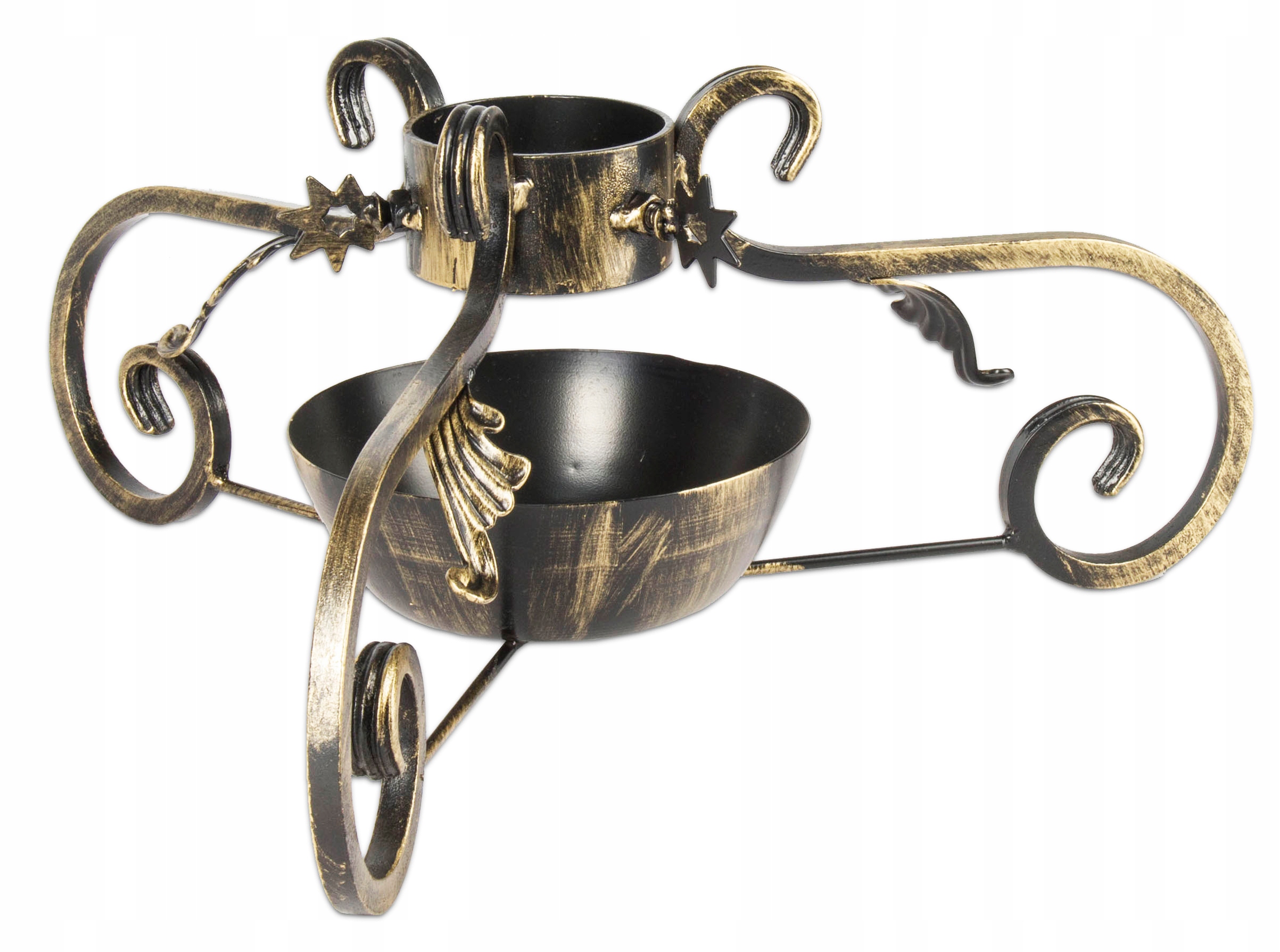 Masivní Ocelový Kovaný Stojan Na Vánoční Stromek S Nádobou Na Vodu SH3