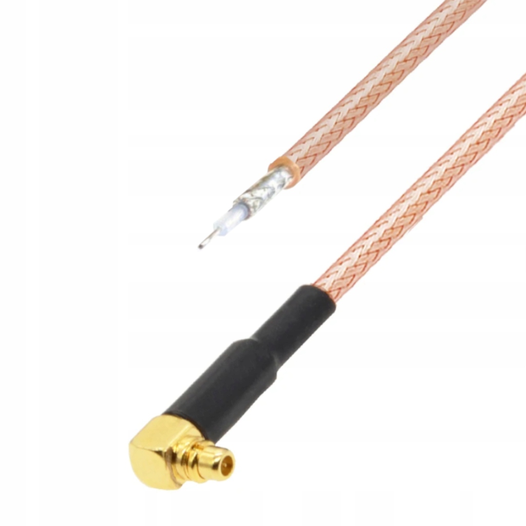 Pigtail MMCX wtyk Ra RG316 do lutowania 25cm