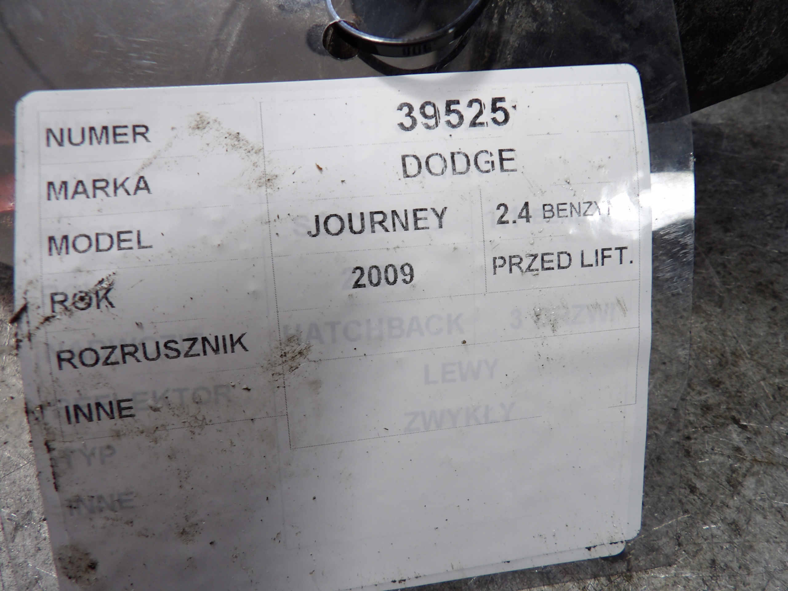 Dodge Journey starter 2,4B 05034555AA M000T32071ZC