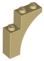 

Lego Łuk 1x3x3 Beżowy/Tan (13965/6058093) 1szt