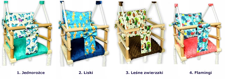 HUŚTAWKA DO POKOJU DZIECKA ROSNĄCA DREWNO FLAMINGI Kod producenta 3023