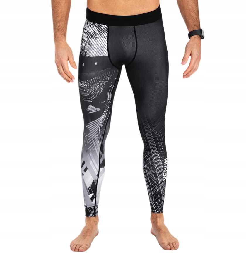 Venum Kompresní legíny Spats Gorilla Jungle Black/White L