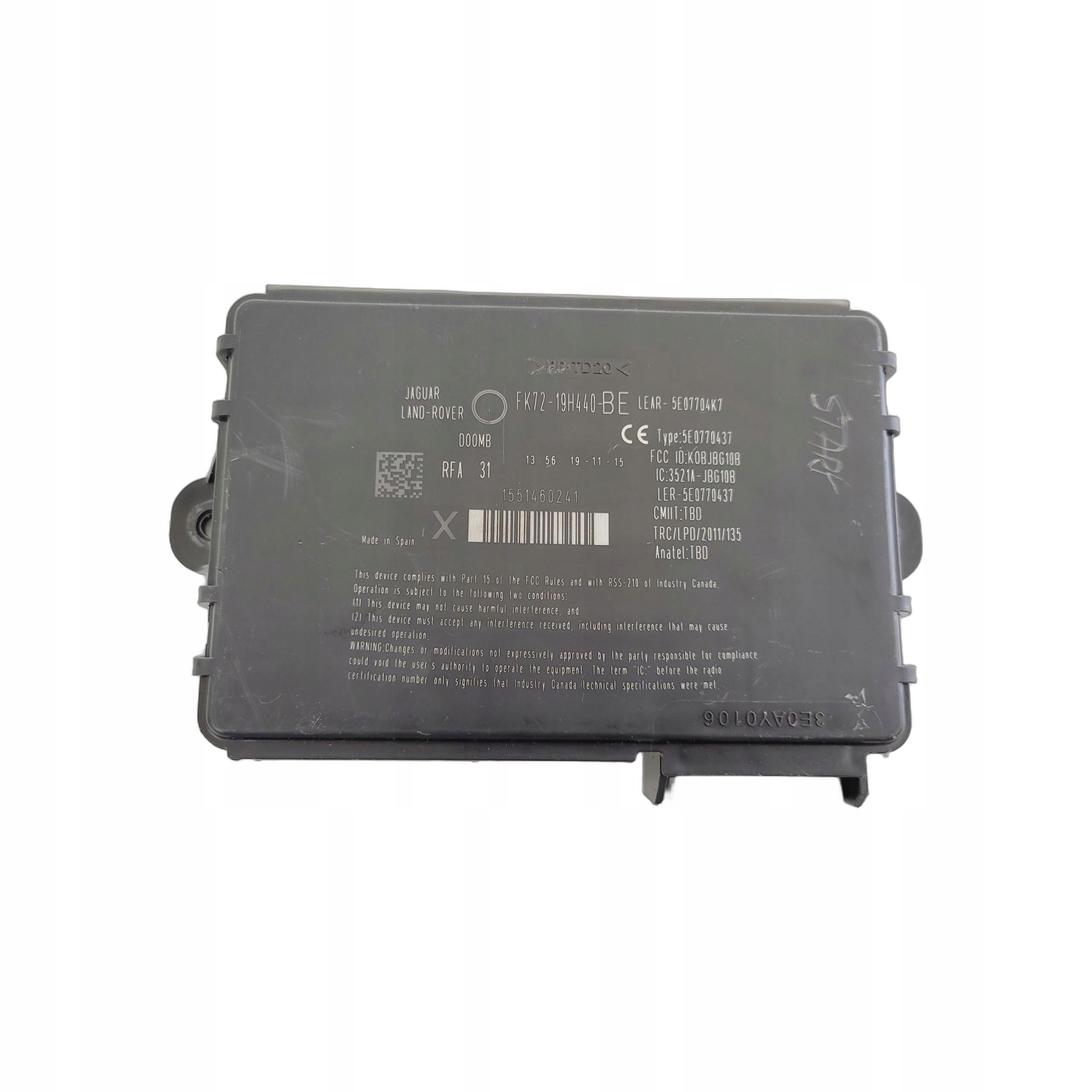 modulo KEYLESS JAGUAR XJ X351 FK72-19H440-BE
