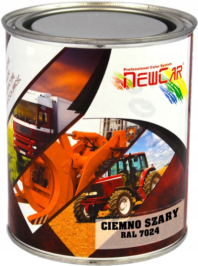 NewCar Przemysłowe powłoki renowacyjne 1K Ral 7024 ciemny szary 0,75L