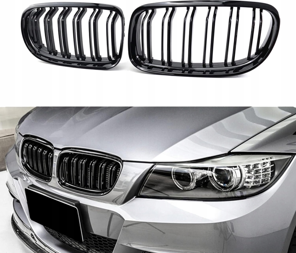 Bmw E90 E91 LCI Polift 2008-2013 Predná Mriežka Nárazníka predný nárazník atrapa Čierny lesk Ala M3