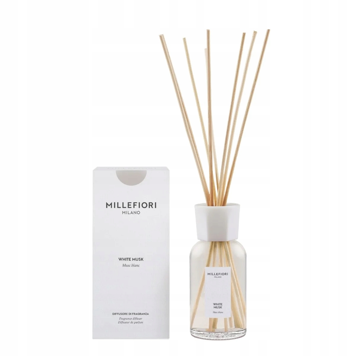 Difuzér 250 ml Millefiori Milano, White Musk