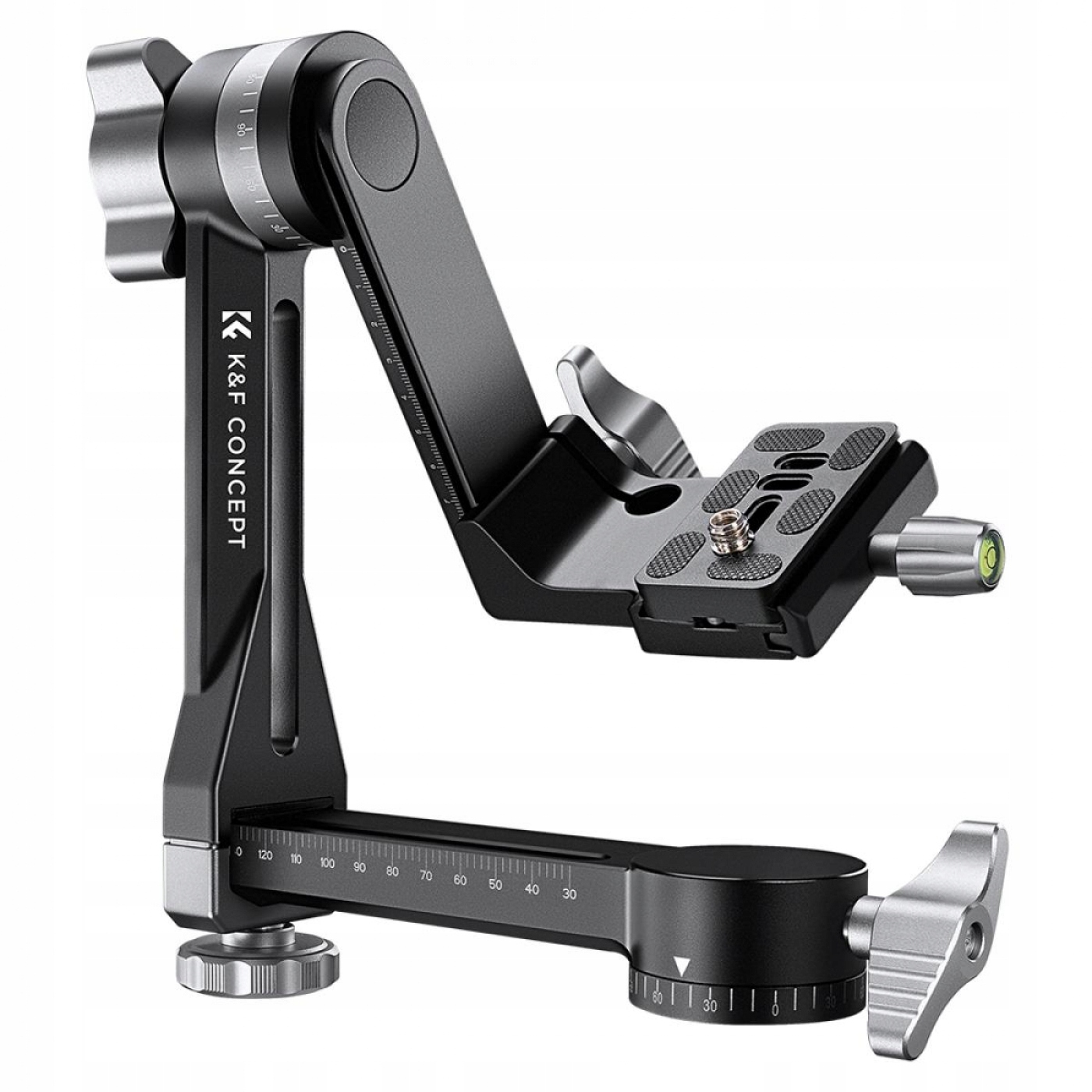 K&f Concept Panoramatická hlavice Gimbal hliníková, nosnost 20 kg