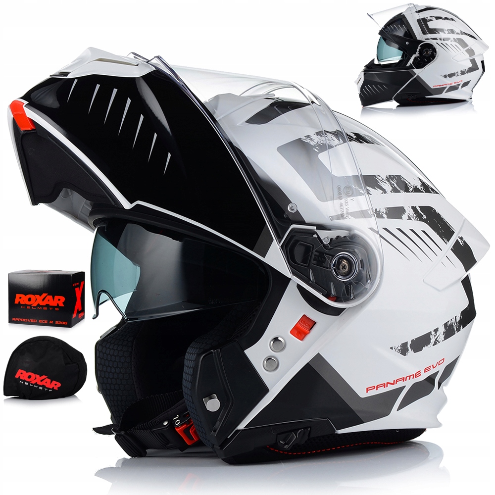 Motocyklová Prilba Roxar Paname Čeľusťový Systém Pilnock Evo Edge Light