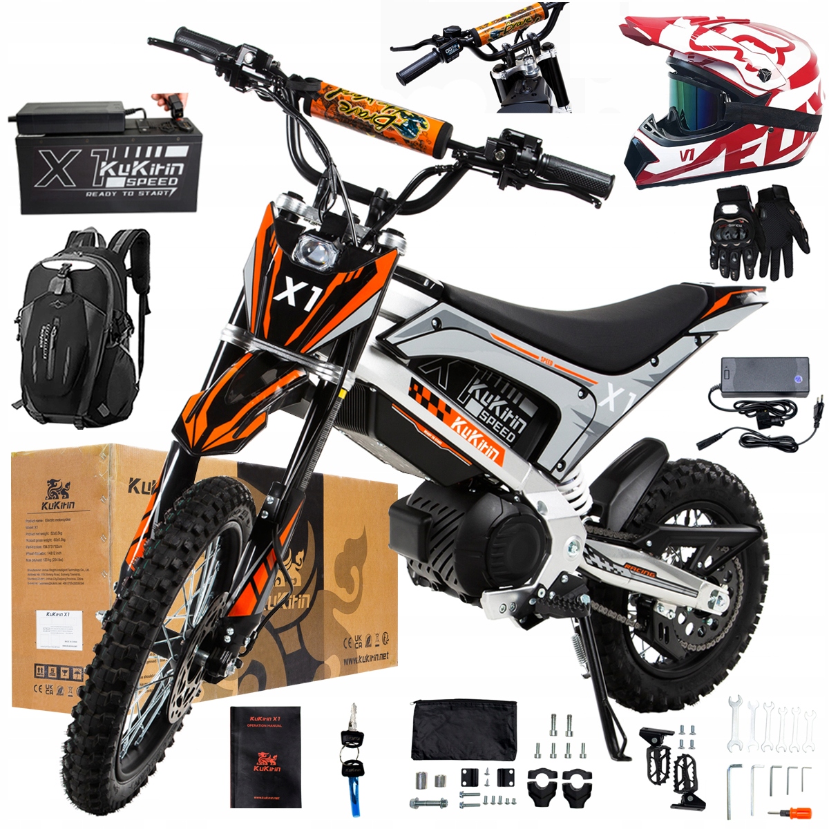 Kukirin X1 2026 Nové terénní elektrické vozidlo 2000W50KM/H 48V20.8Ah 14''