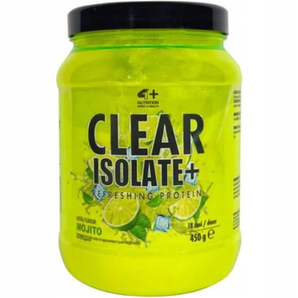 4+ Nutrition Clear Isolate+ osvěžující izolát Wpi 450 g příchuť mojito