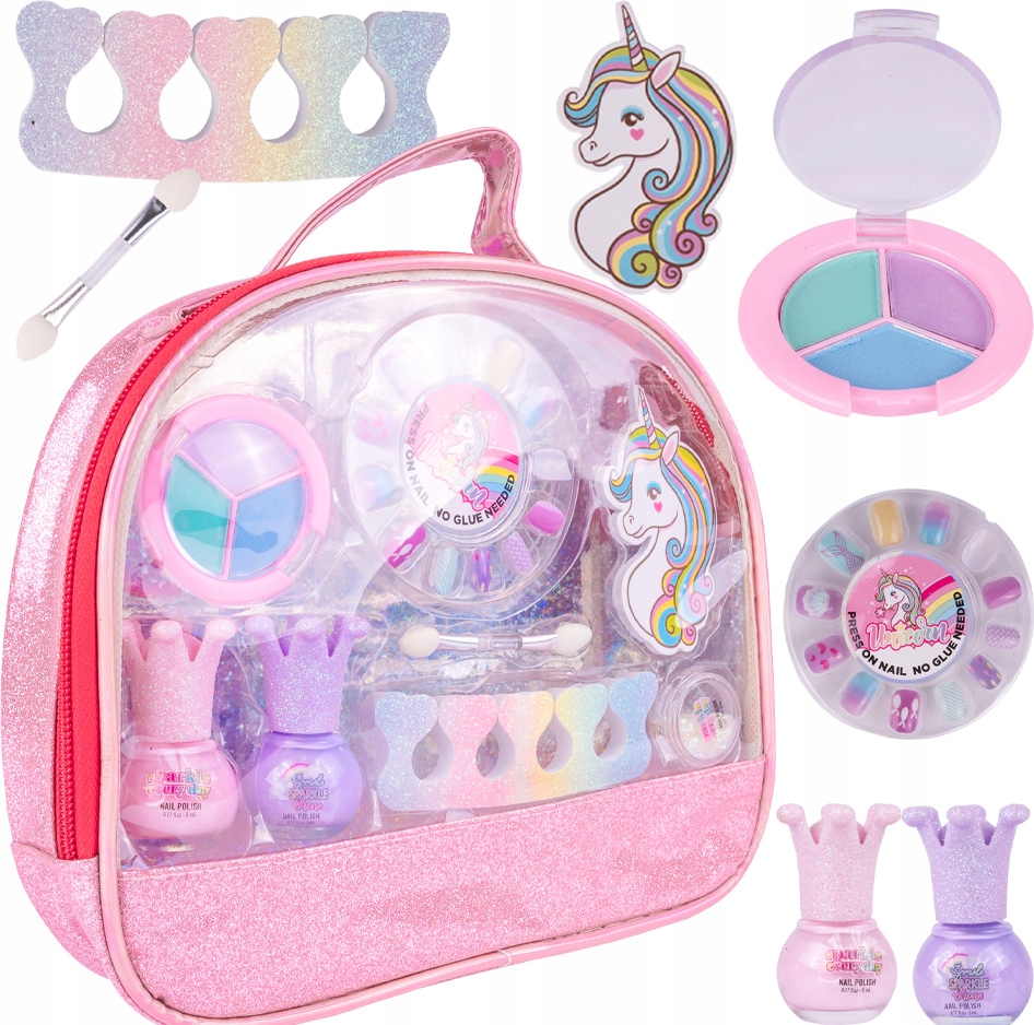 NAIL SET COSMETICS UNICORN BAG Вага виробу в упаковці 0,3 кг