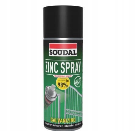Cynk Zinc Spray Mat 98% Soudal 400ml