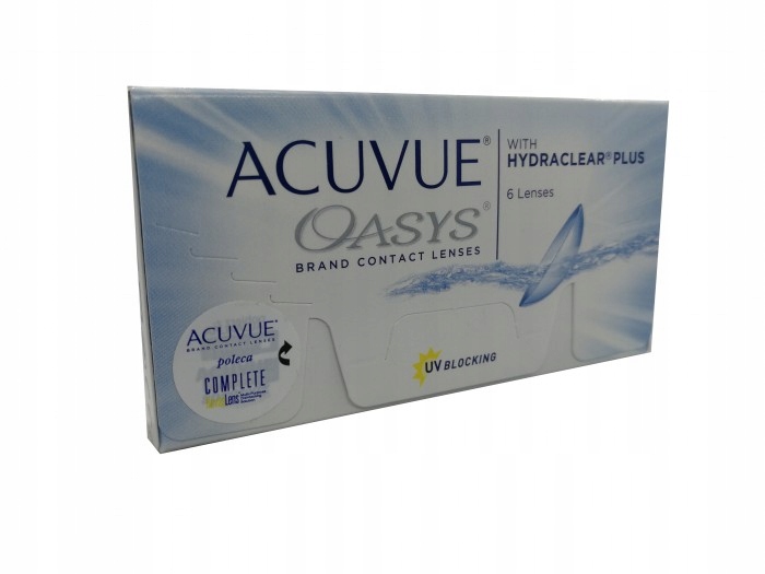 

soczewki Acuvue Oasys Hydraclear 6 szt moc +8.0