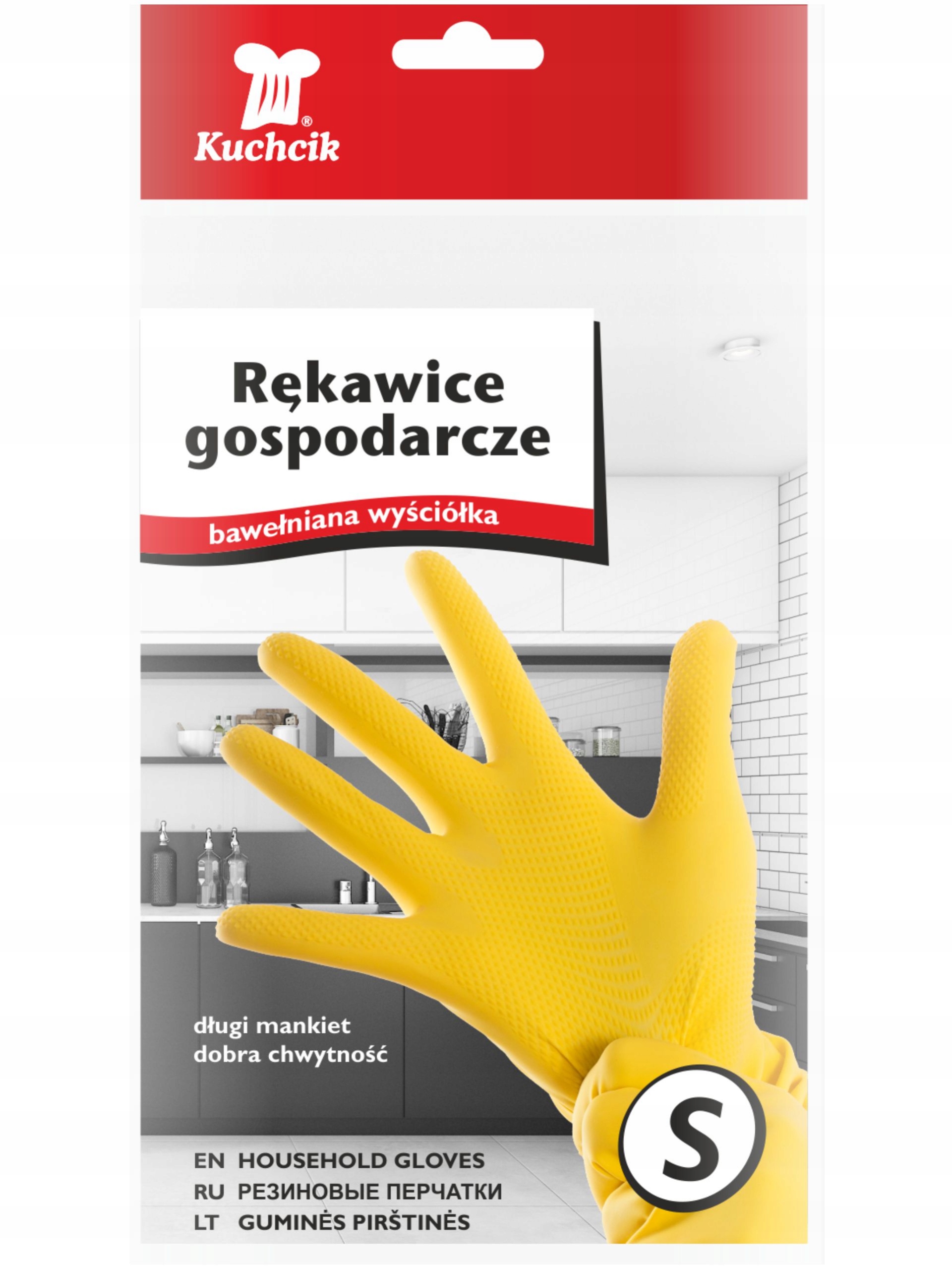 

Rękawiczki gumowe rękawice gospodarcze żółte S