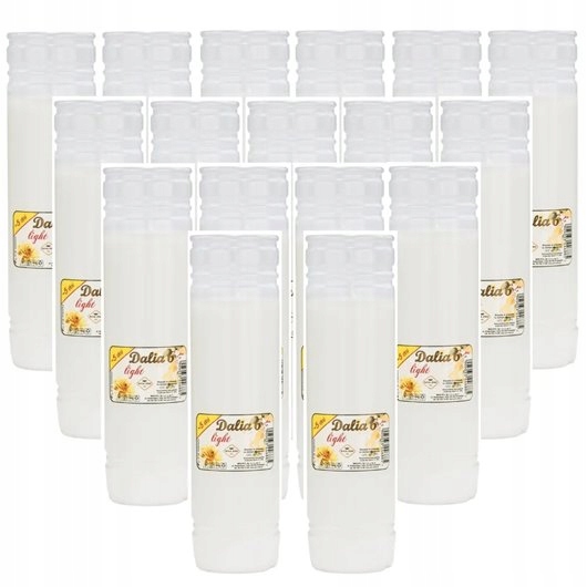 Sada náplní Max-pol Jiřina light 6 17ks 23 cm výška, doba hoření 5 dnů