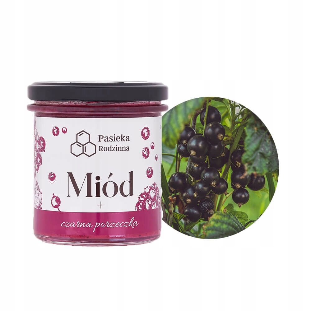 Levně 2x Pasieka Rodzinna Med s černým rybízem 410 g
