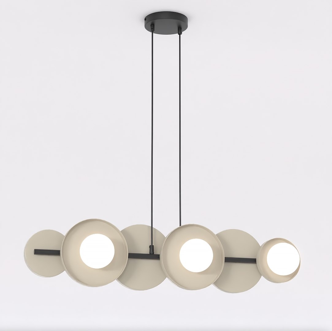 Emibig Model 6 Bl Mokka Závěsná/stropní lampa Mocha G9 8W Max Led Bílá