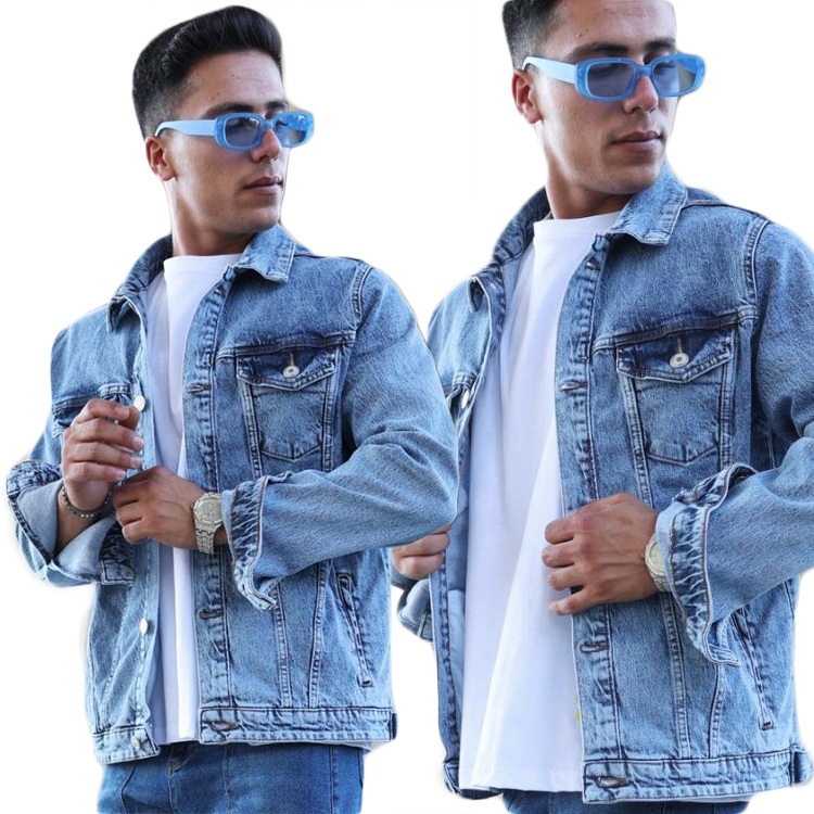 Pánská džínová bunda Katana s odřeným vzhledem